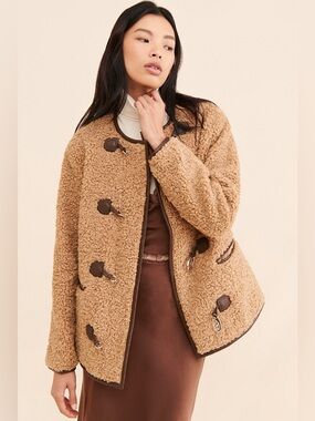 Avec Les Filles - Sherpa Toggle Coat